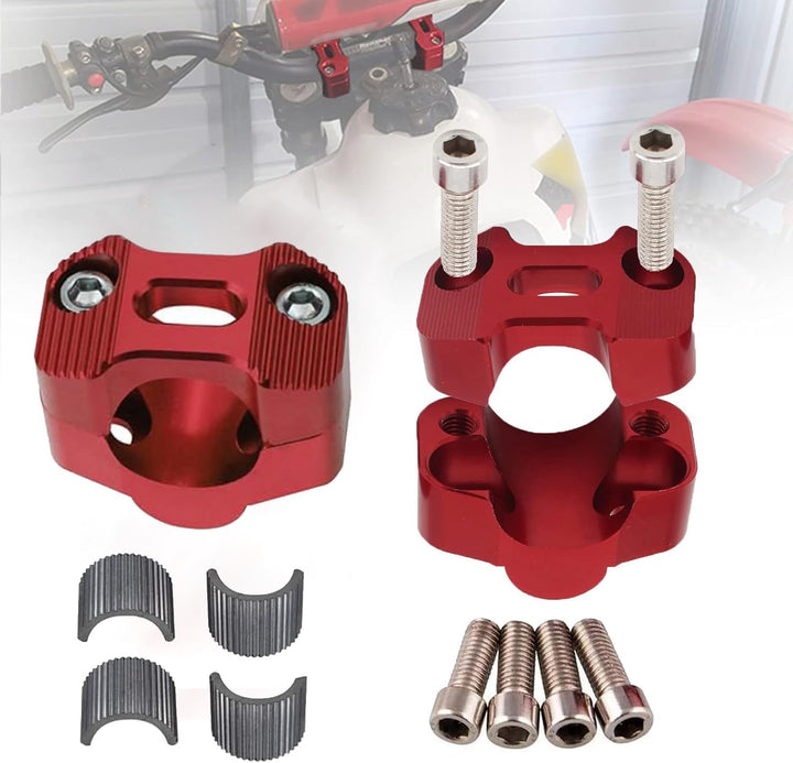Adjustable Aluminum Motorcycle Handlebar Riser Clamp, image 1