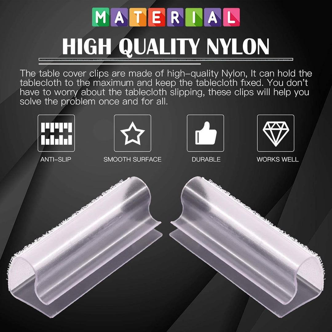 30 nylon tablecloth clips for 3/4 to 1 inch tables, image 3