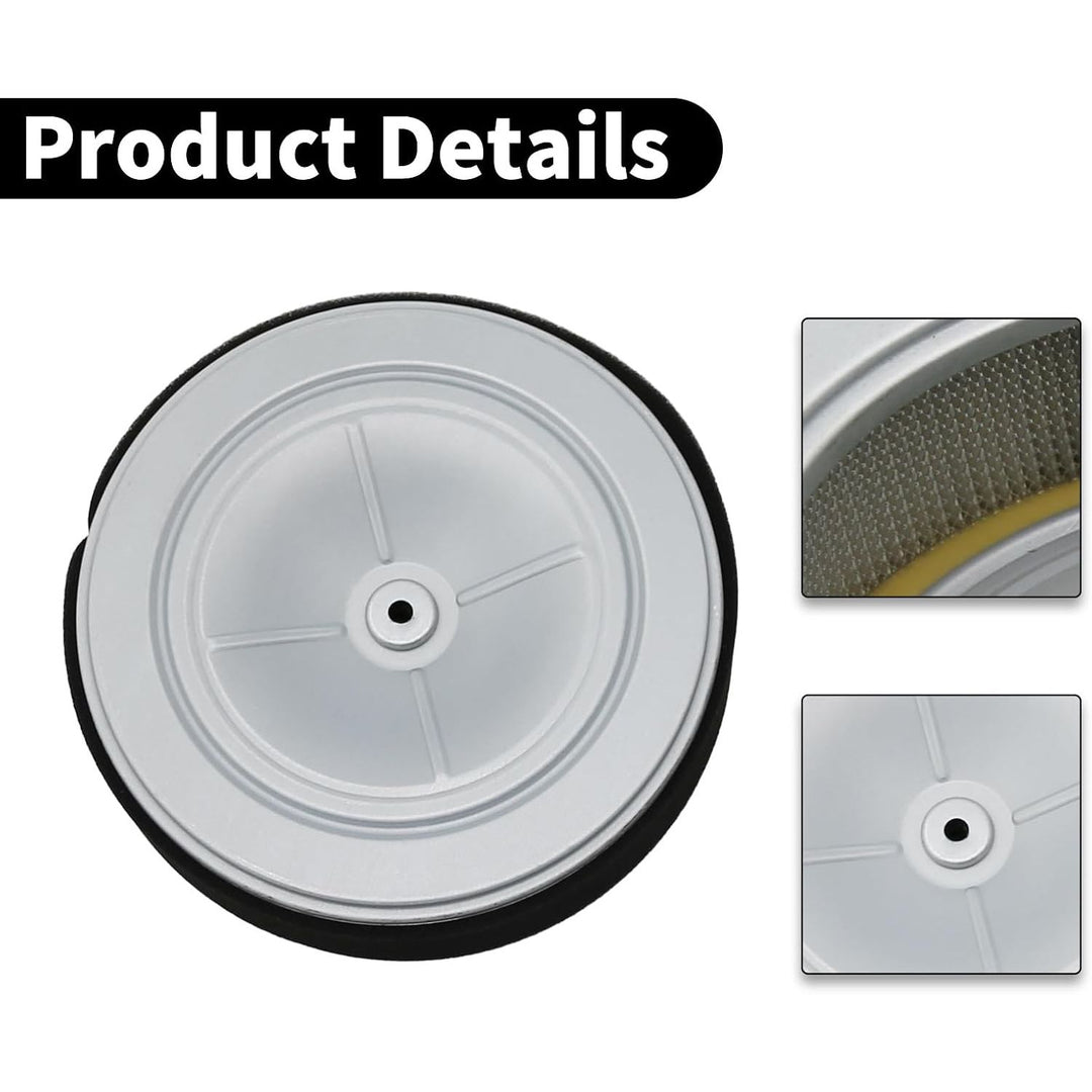 Air filter media and centre mounting detail
