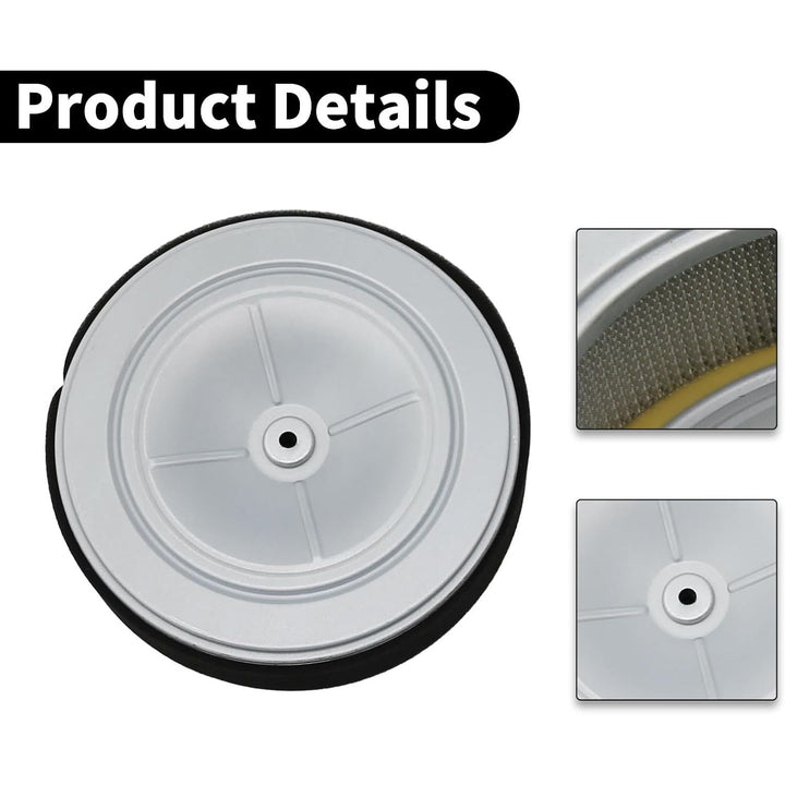 Air filter media and centre mounting detail