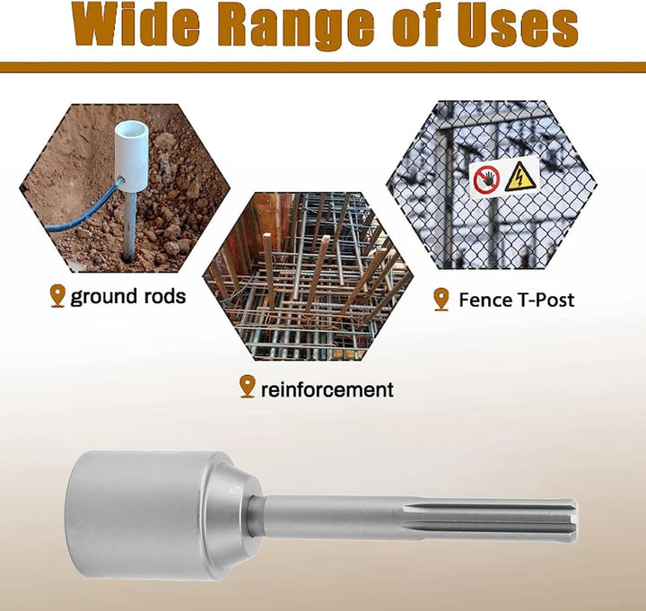 SDS Max driver for ground rods and fence posts
