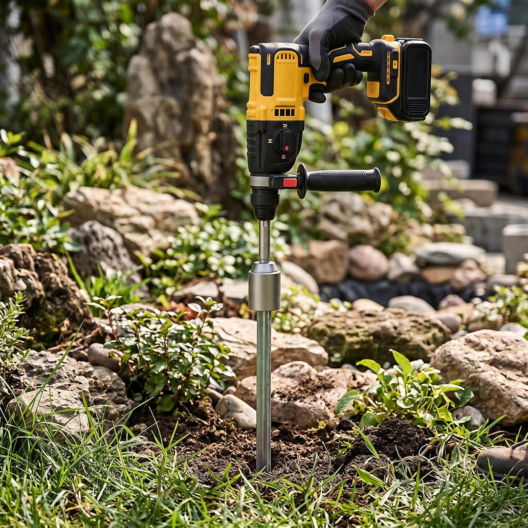 SDS Max post driver used with rotary hammer