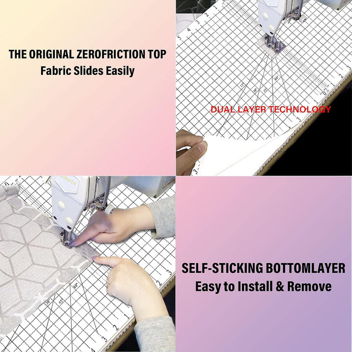 White quilting slider mat, view 2