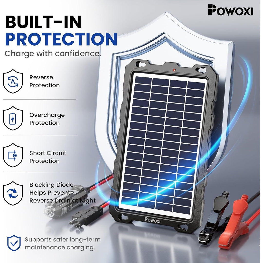 7.5W 12V solar battery maintainer kit, view 3