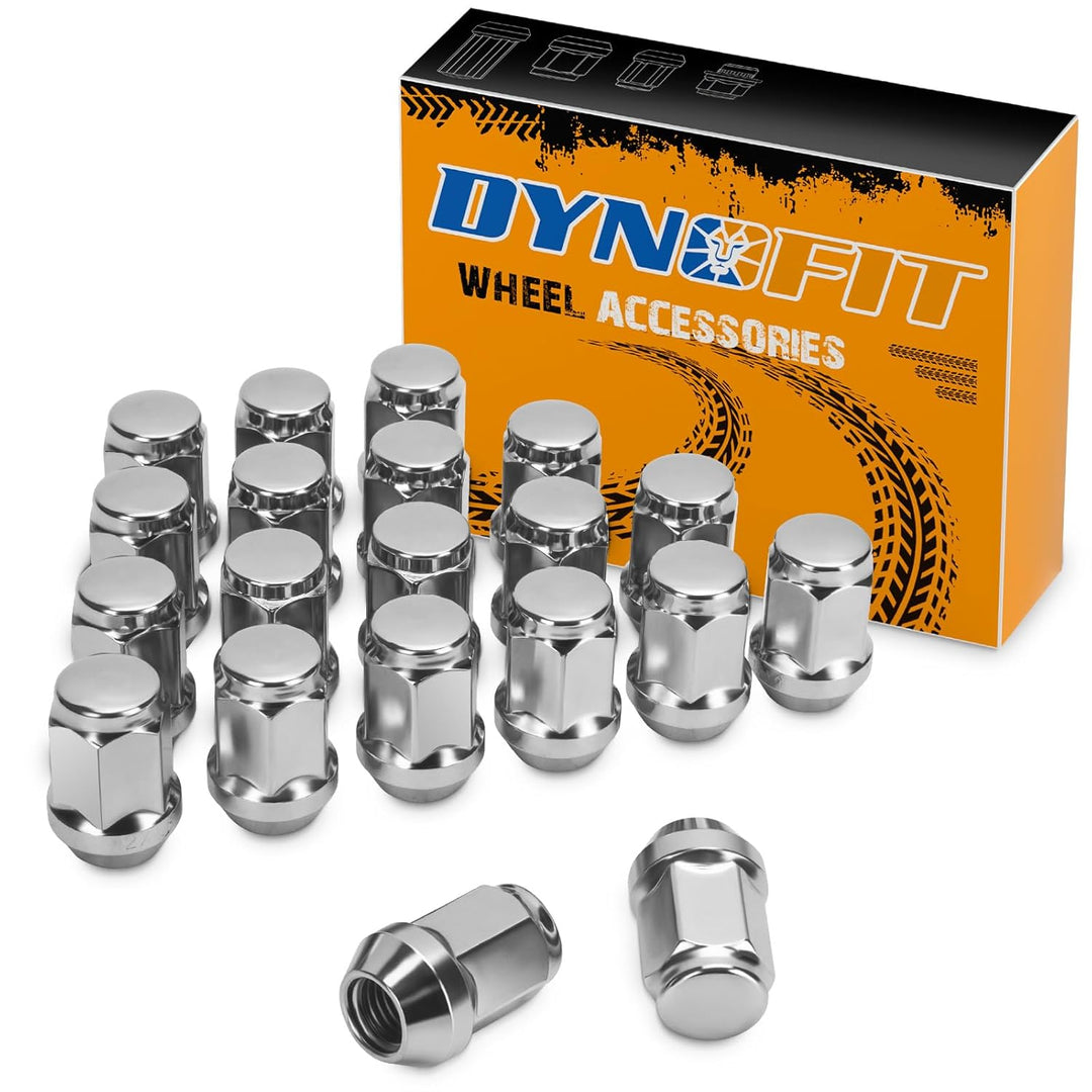 20-piece chrome M12x1.5 closed-end lug nut set, view 1