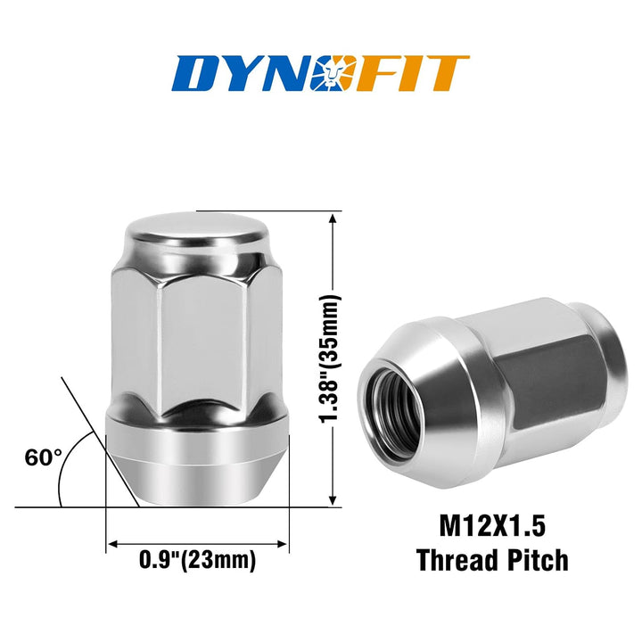 20-piece chrome M12x1.5 closed-end lug nut set, view 4
