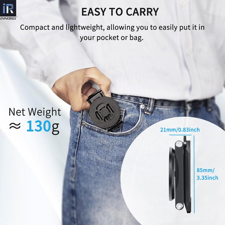 compact folded magnetic phone stand size and weight