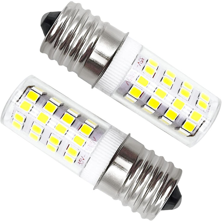 Two white E17 5304517886 LED replacement bulbs