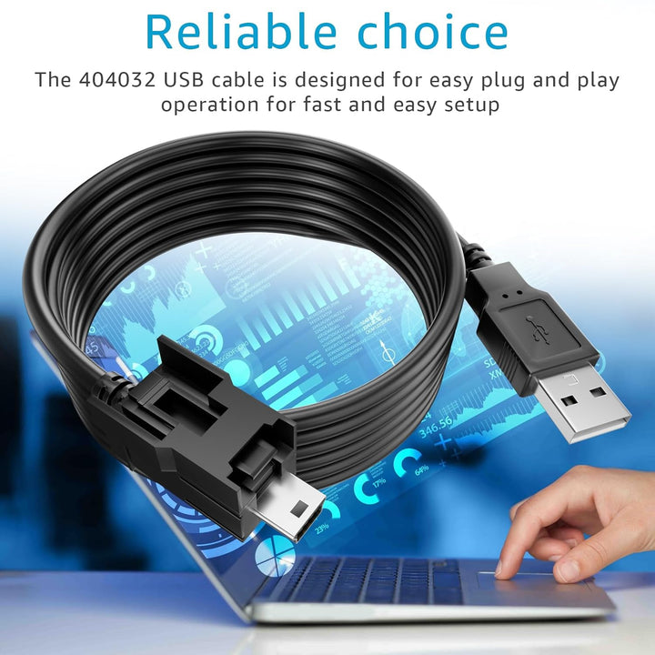 404032 USB diagnostic cable connected to computer