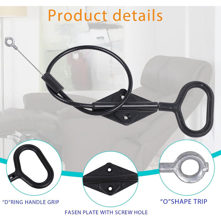 D-ring grip, mounting clip and O-ring end details