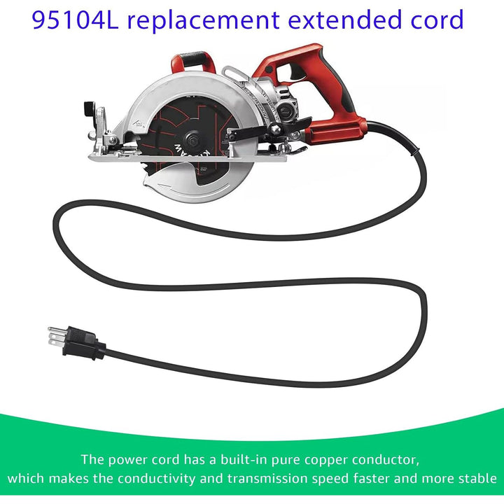 Replacement cord shown with circular saw
