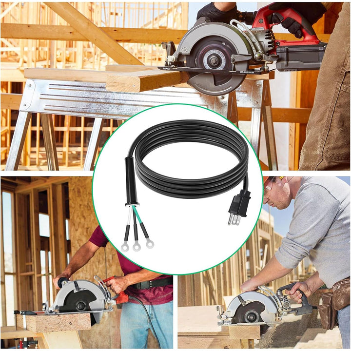 Saw use and replacement cord collage