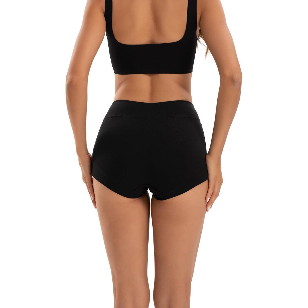 Black boyshort underwear back coverage
