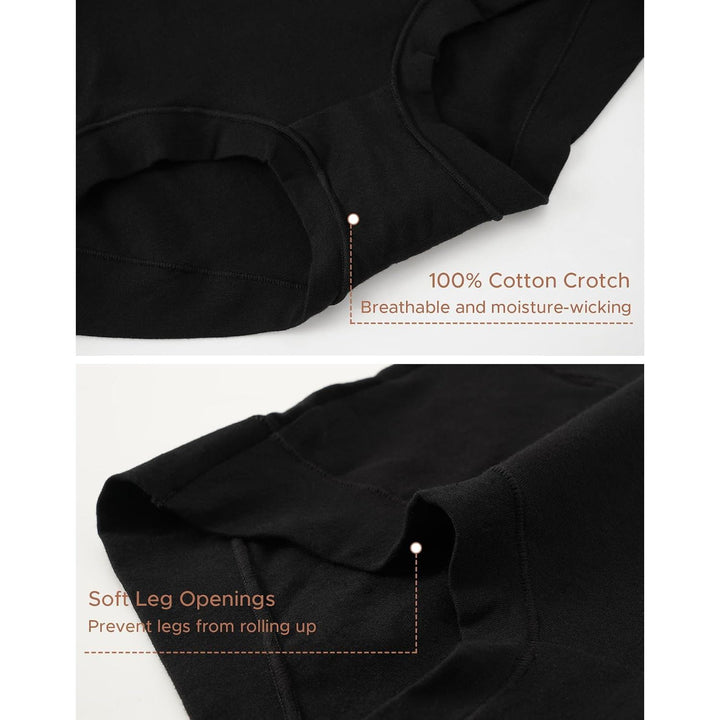 Cotton crotch and soft leg openings