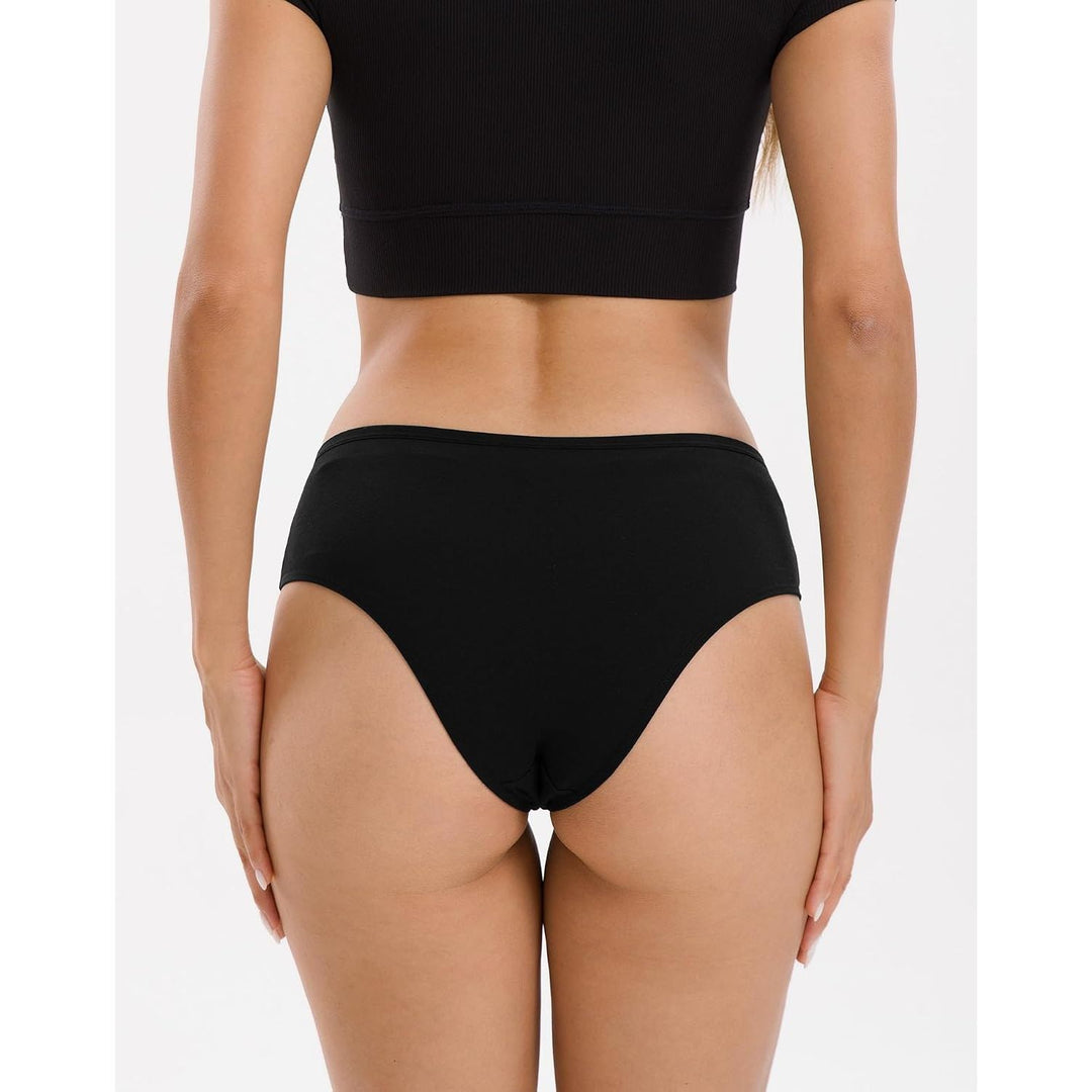 Black cheeky hipster underwear back fit