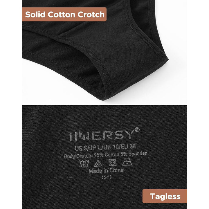 Cotton gusset and tagless detail
