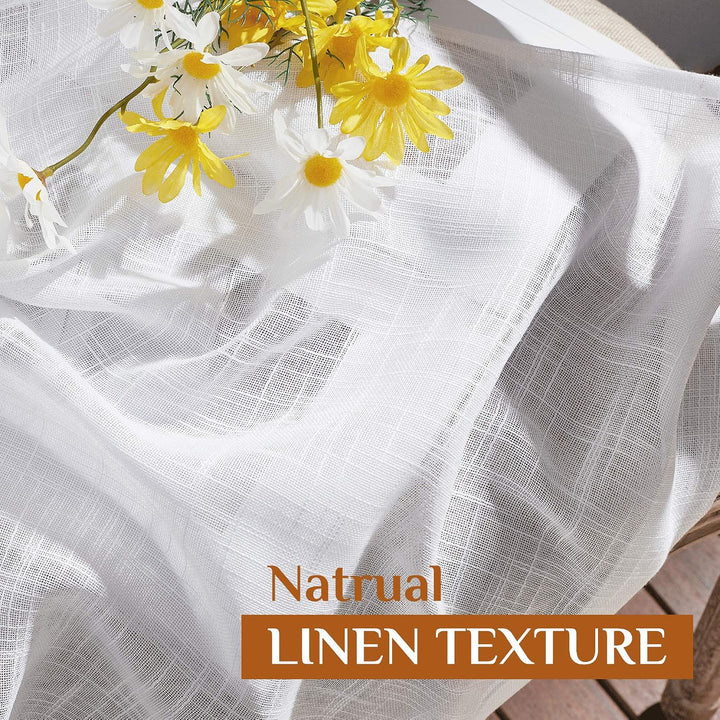White sheer fabric texture close-up