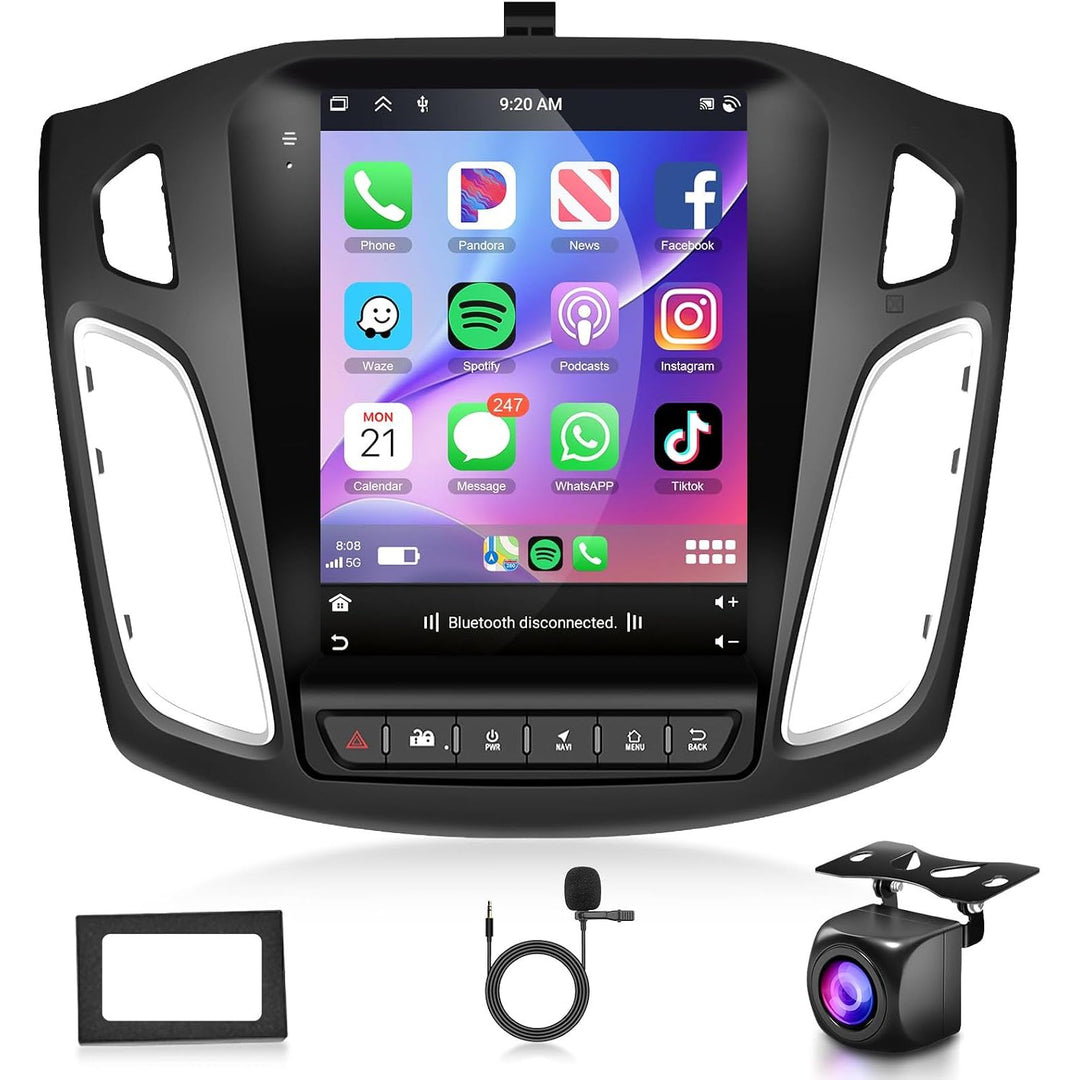 9.7-inch Focus radio and rear camera