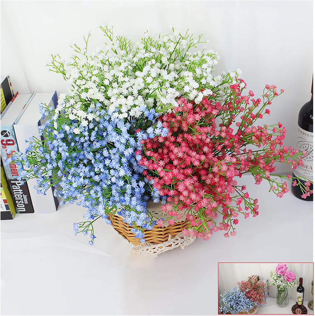 White artificial baby's breath, 10-bundle set, view 4