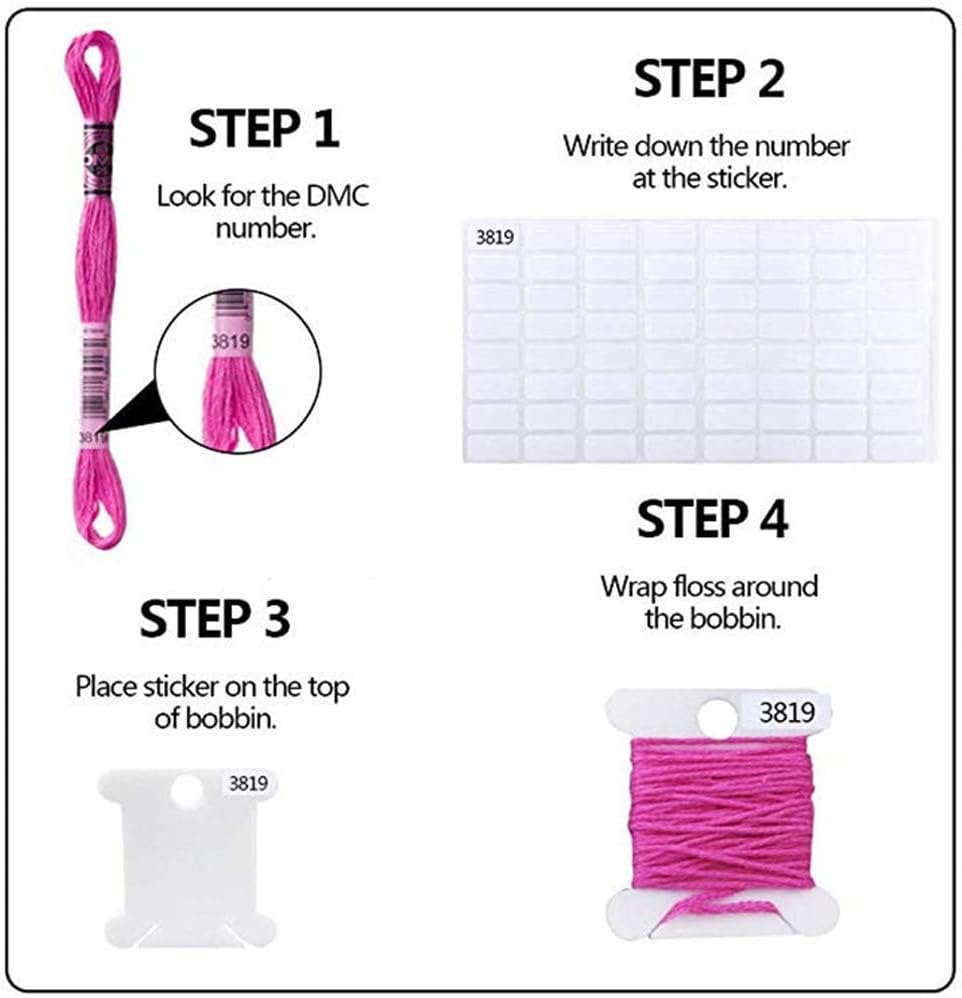 36-grid embroidery floss organizer set view 3