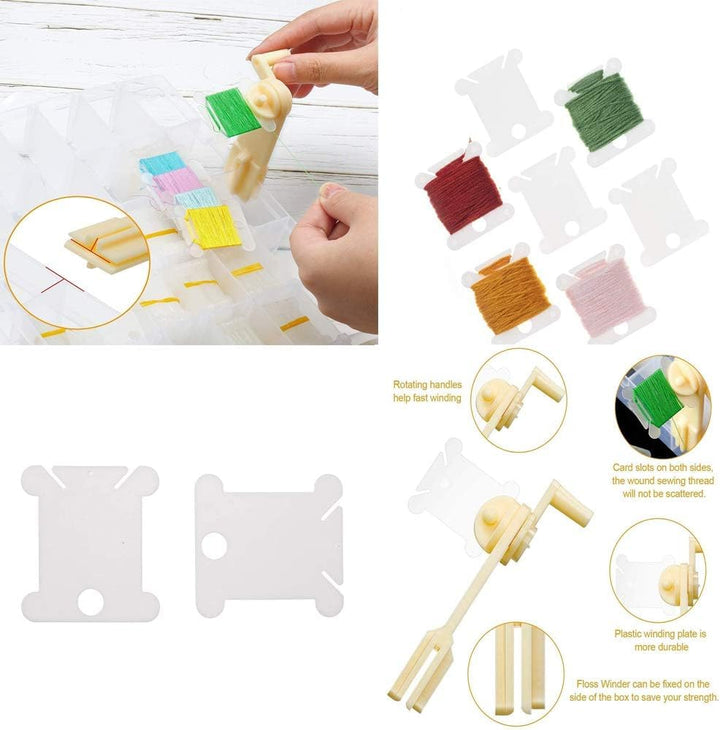 36-grid embroidery floss organizer set view 5