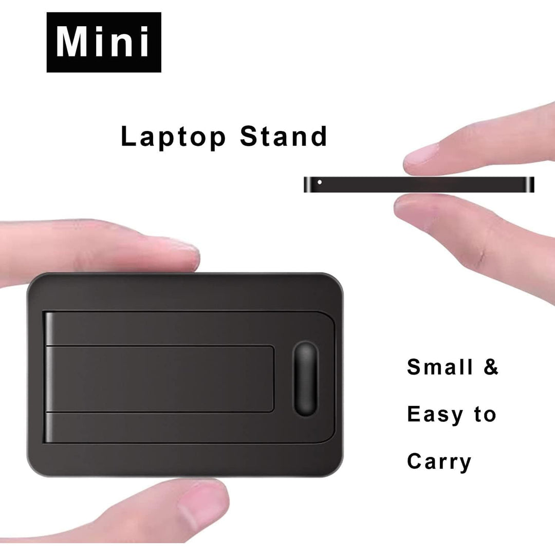 Black foldable mini laptop stand pair, photo 2