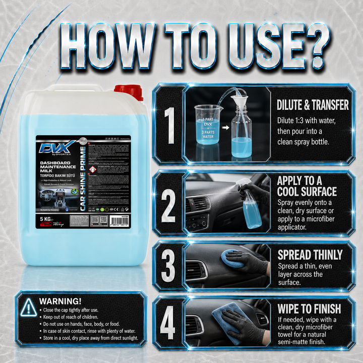 DVX7204 Car Shine Prime - Dashboard Care Milk