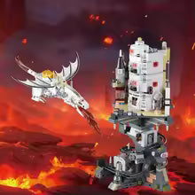 Wizard Tower Magic World Dragon MOC Building Bricks Set Blocks Toys, 1000pcs