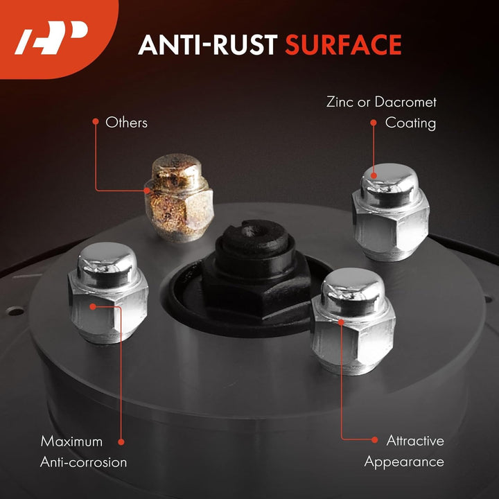 A - Premium (16 - PC) M10 x 1.25 Wheel Lug Nut Compatible with Arctic Cat, Can - Am, Kawasaki, Suzuki, Yamaha (Not YXZ 1000R), Honda, Polaris, Bombardier, KTM & Kymco ATV Models, Front & Rear - Just Closeouts Canada Inc.