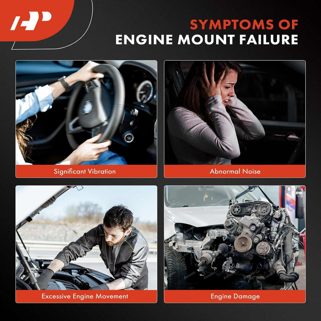 A - Premium Front Right Passenger Side Engine Motor Mount Compatible with Ford F - 150 F150 2015 - 2023, 2.7L 3.3L 3.5L - Just Closeouts Canada Inc.