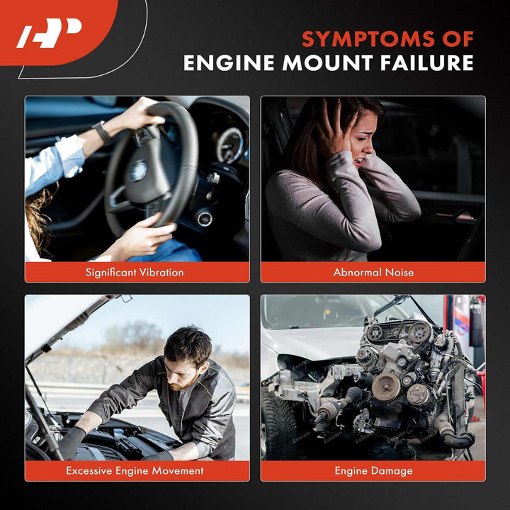 A - Premium Front Right Passenger Side Engine Motor Mount Compatible with Ford F - 150 F150 2015 - 2023, 2.7L 3.3L 3.5L - Just Closeouts Canada Inc.