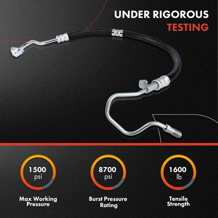 A - Premium Power Steering Return Hose Line Assembly Compatible with Ram 2500 2011 - 2018, 3500 2012 - 2018, 5.7L 6.4L, Gear To Cooler - Just Closeouts Canada Inc.