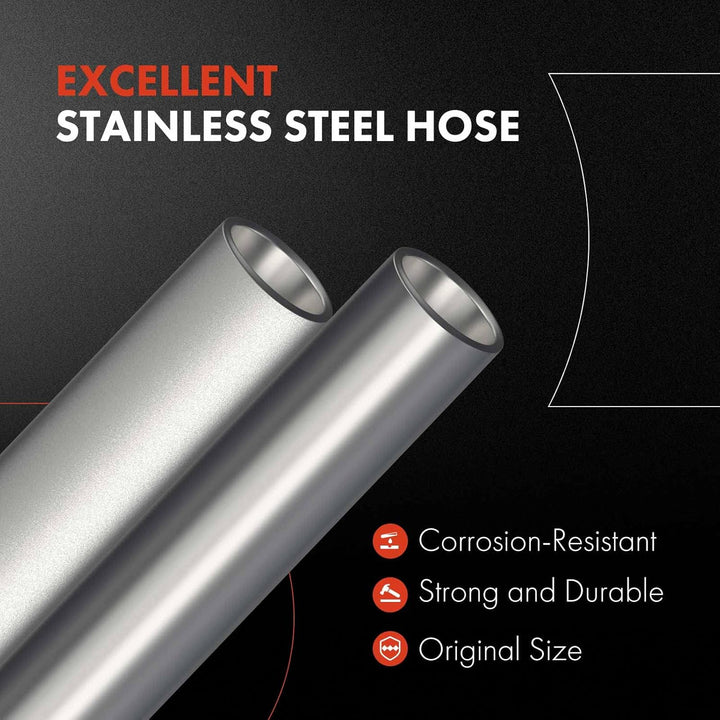 A - Premium Power Steering Return Hose Line Assembly Compatible with Ram 2500 2011 - 2018, 3500 2012 - 2018, 5.7L 6.4L, Gear To Cooler - Just Closeouts Canada Inc.