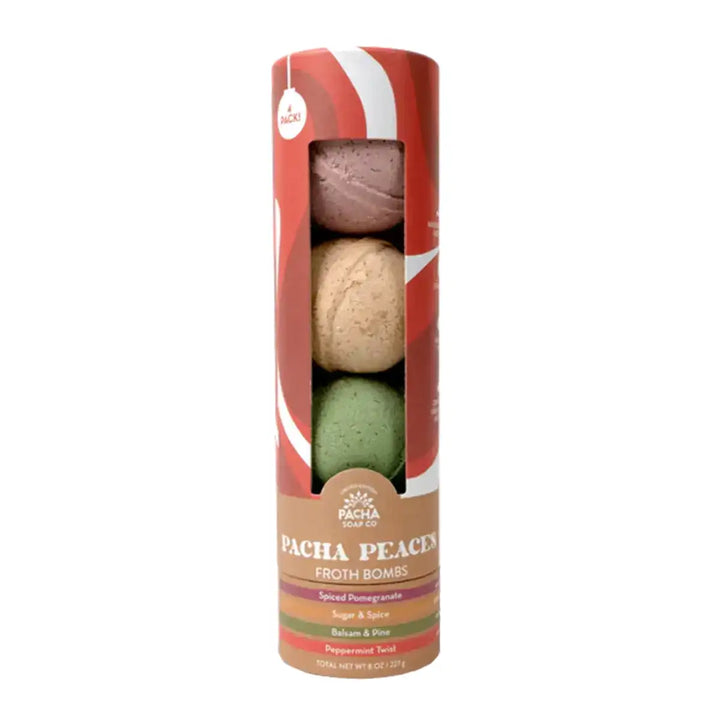 Pacha Soap Co Froth Bomb Holiday Set 4 Pack
