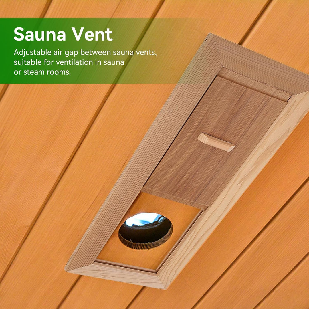 Adjustable Cedar Sauna Vent Panel, 34.1 × 12.9 cm - Just Closeouts Canada Inc.X003VDXKLP