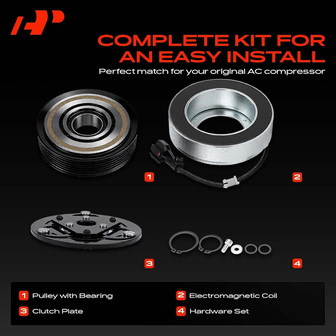 Air Conditioner AC Compressor Clutch Kit Compatible with Subaru Forester 2011 2012 2013, 2.5L - Just Closeouts Canada Inc.