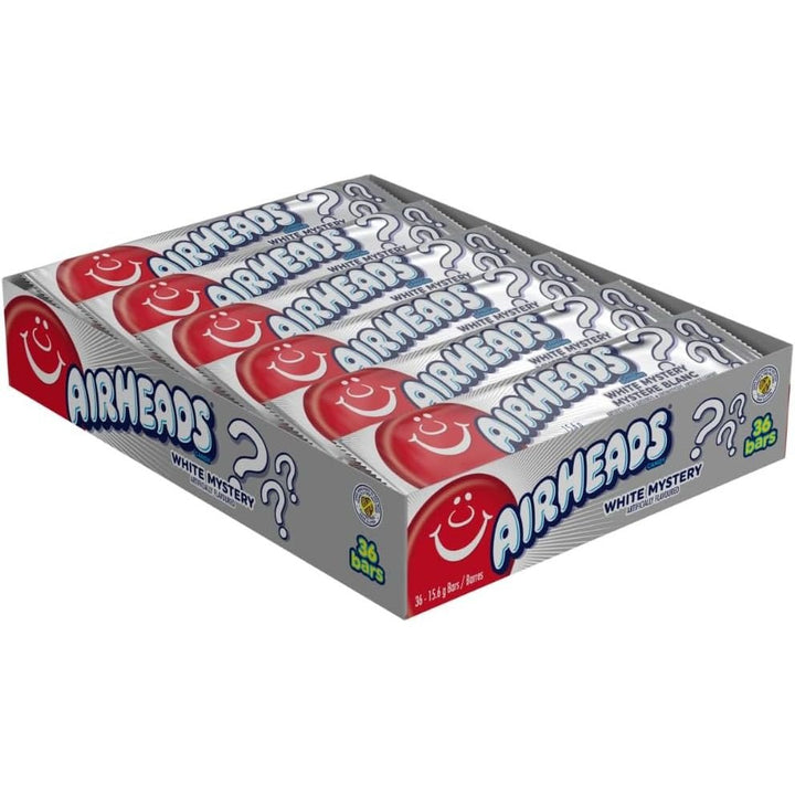 Airheads Candy Individually Wrapped Bars - White Mystery Flavour - Bulk Pack of 36 - Just Closeouts Canada Inc.