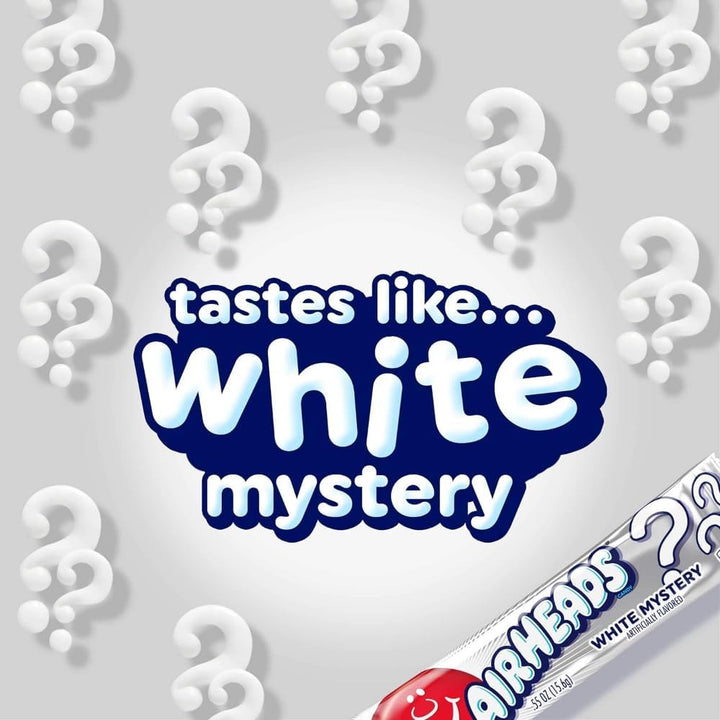 Airheads Candy Individually Wrapped Bars - White Mystery Flavour - Bulk Pack of 36 - Just Closeouts Canada Inc.