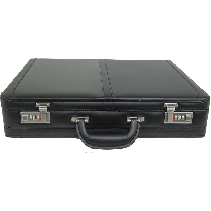 Alpine Swiss Mens Briefcase | Expandable Genuine Leather Attache Briefcase For Men | Dual Combination Lock Business Case - Just Closeouts Canada Inc.