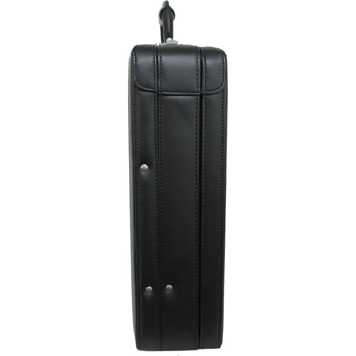 Alpine Swiss Mens Briefcase | Expandable Genuine Leather Attache Briefcase For Men | Dual Combination Lock Business Case - Just Closeouts Canada Inc.