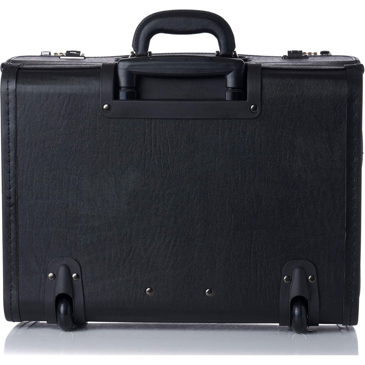 Alpine Swiss Rolling 17" Laptop Briefcase on Wheels Attache Lawyers Case Legal Size Black - Just Closeouts Canada Inc.