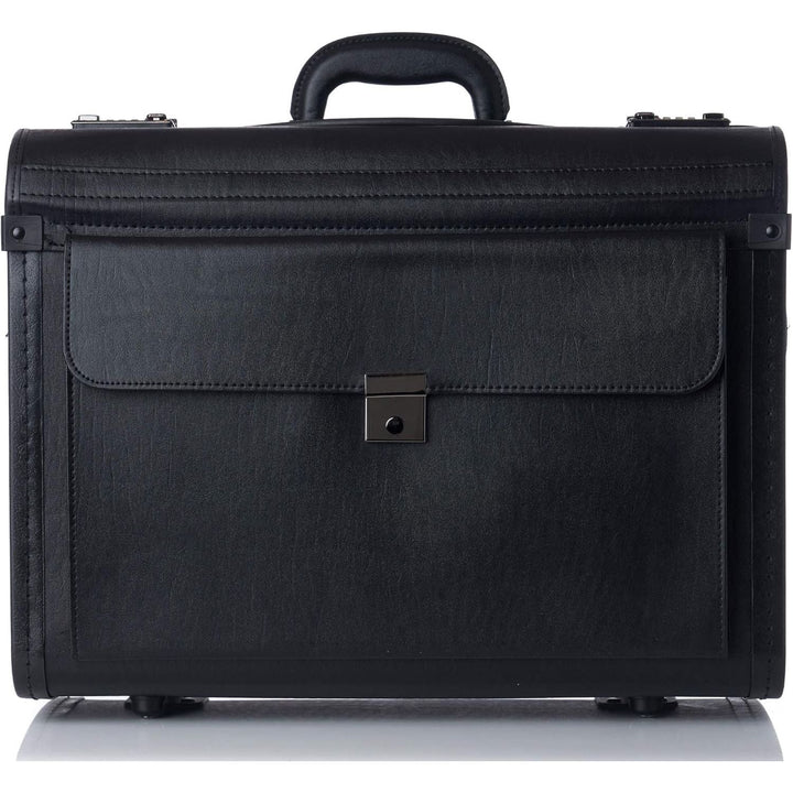 Alpine Swiss Rolling 17" Laptop Briefcase on Wheels Attache Lawyers Case Legal Size Black - Just Closeouts Canada Inc.