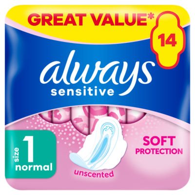 Always Sensitive Soft & Unscented Pads, 14ct - Just Closeouts Canada Inc.4015400731597