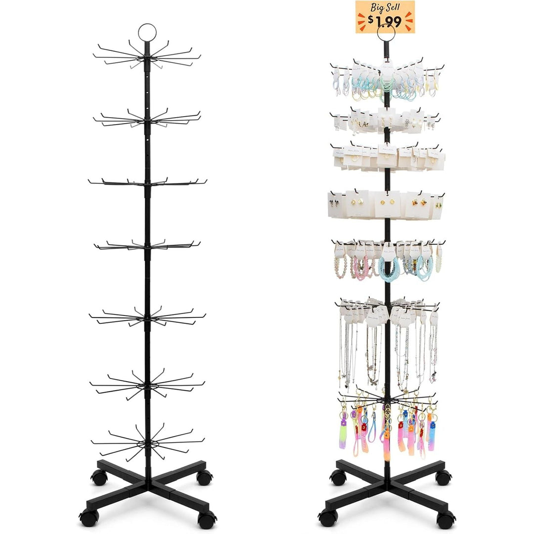 Retail Keychains Stands Retail Display Stand, Rotating Display Rack for Keychains Jewelry Vend ...