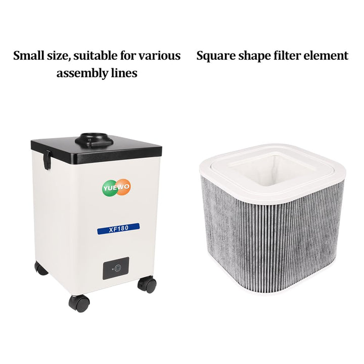 AnEssOil Solder Fume Extractor Purifier Smoke Absorber Portable Mini Size for ESD Soldering Station CNC Laser Engraving Machine Three - Layer Filtration with Rubber Cover 110V - Just Closeouts Canada Inc.