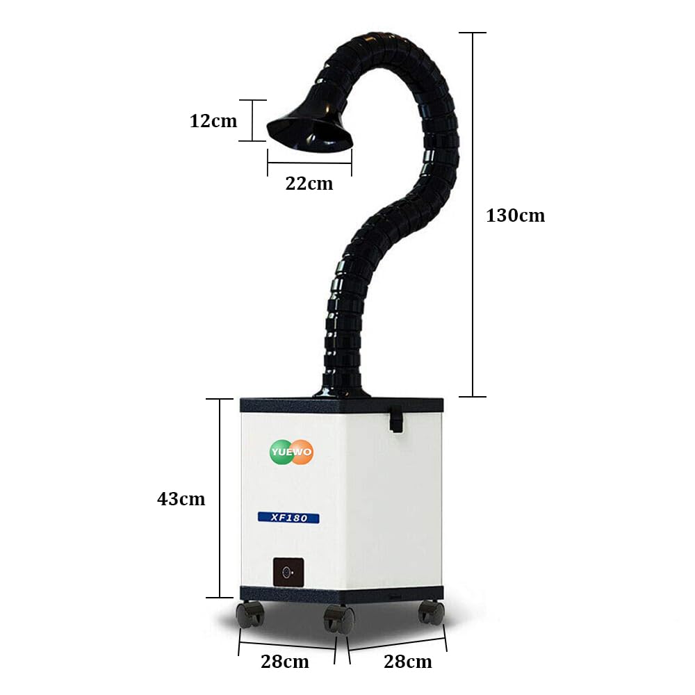 AnEssOil Solder Fume Extractor Purifier Smoke Absorber Portable Mini Size for ESD Soldering Station CNC Laser Engraving Machine Three - Layer Filtration with Rubber Cover 110V - Just Closeouts Canada Inc.