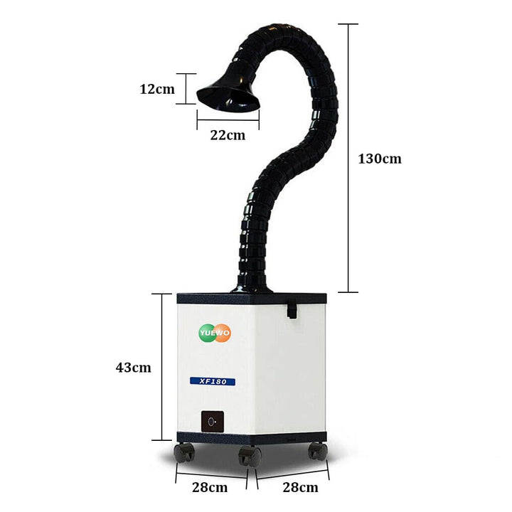 AnEssOil Solder Fume Extractor Purifier Smoke Absorber Portable Mini Size for ESD Soldering Station CNC Laser Engraving Machine Three - Layer Filtration with Rubber Cover 110V - Just Closeouts Canada Inc.