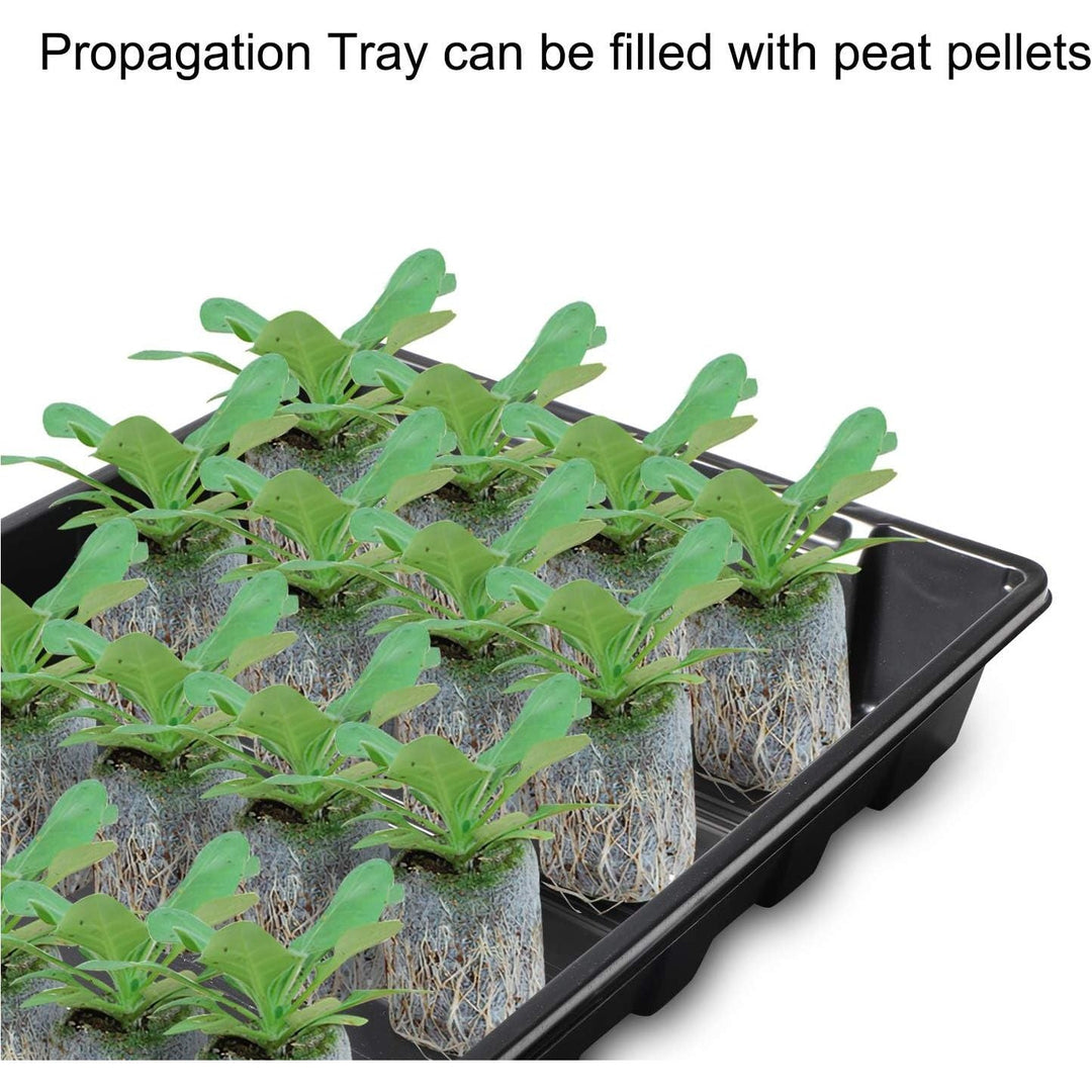 ANGTUO 5 Pack Seed Starter Tray with Dome Reusable 120cell Plant Germination Trays Indoor Propagation Planting Tray Seed Starter Kit Seedling Starter Trays (24 Cells per Tray) - Just Closeouts Canada Inc.