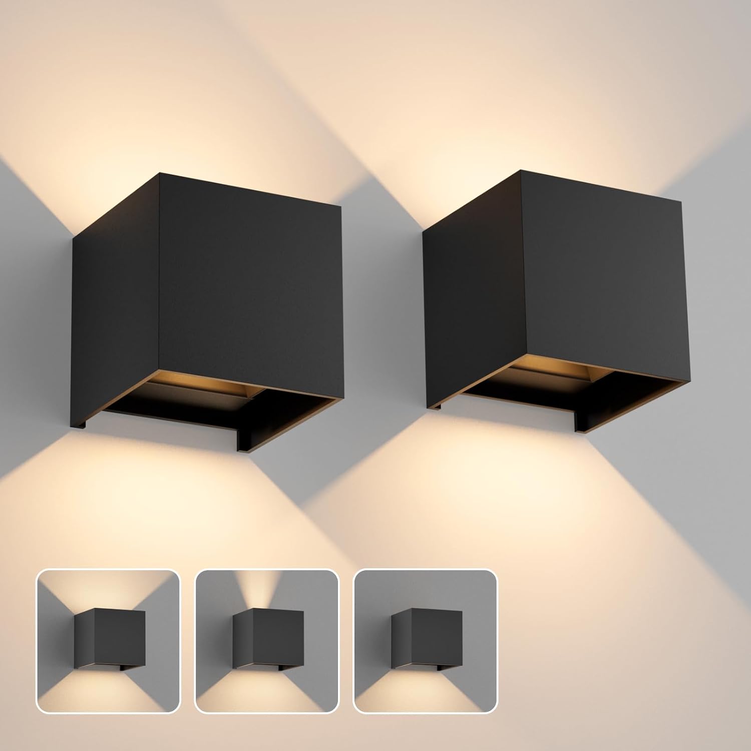 Modern Outdoor LED Wall Lights,Aluminum IP65 Waterproof Wall Sconce,Ex ...