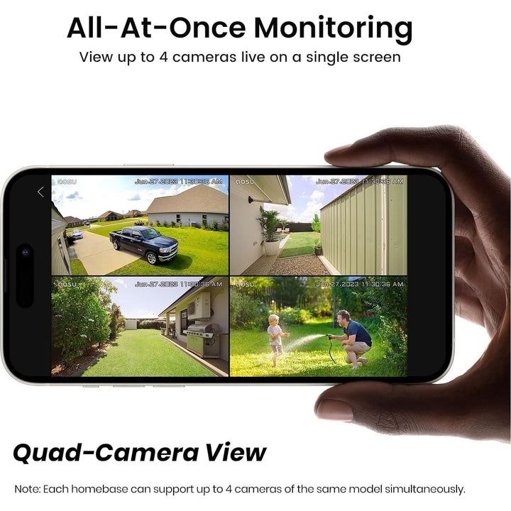 AOSU 2K Add - on Camera for SolarCam Pro System, Requires SolarCam/WirelessCam HomeBase (NOT Doorbell HomeBase) - Just Closeouts Canada Inc.